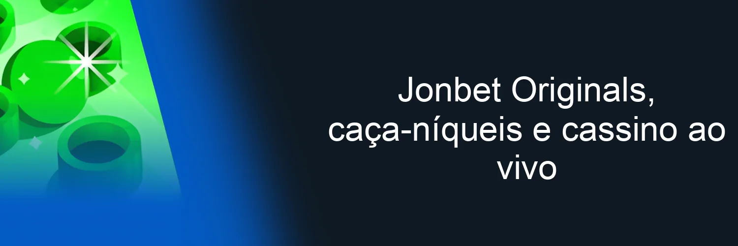Jonbet Originals, caça-níqueis e cassino ao vivo